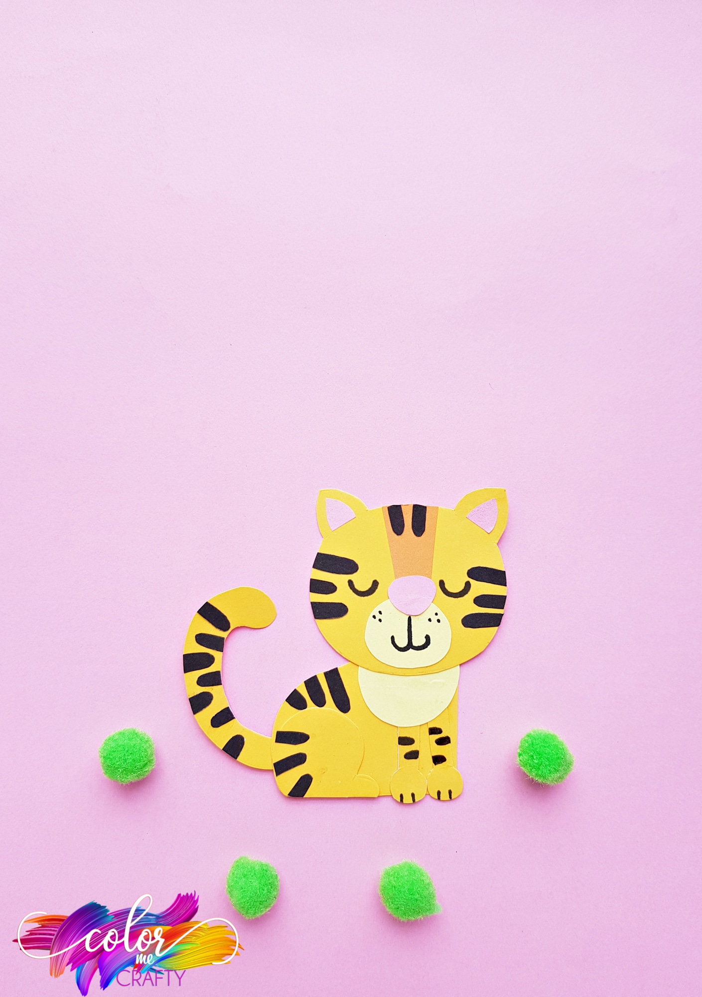 Paper Tiger Craft For Preschoolers * Color Me Crafty
