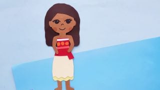 princess moana out of paper