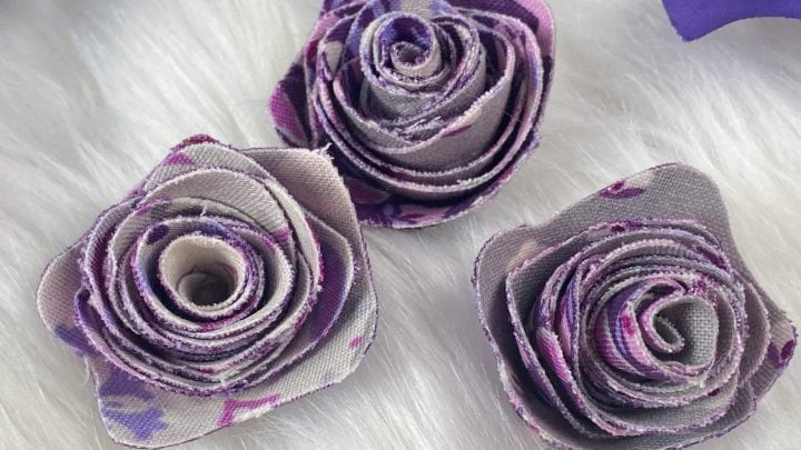 flowers from fabric