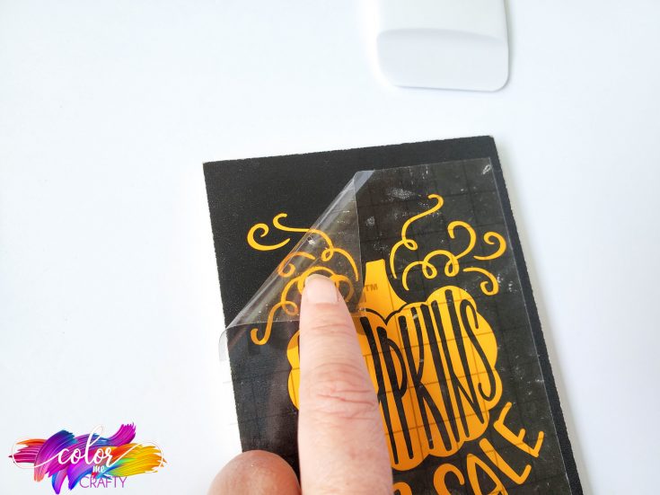 How To Make A Cricut Vinyl Sign Color Me Crafty