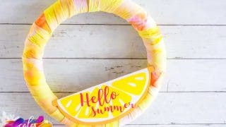 Pink Lemonade Tie-Dyed Wreath With Heat Transfer Vinyl