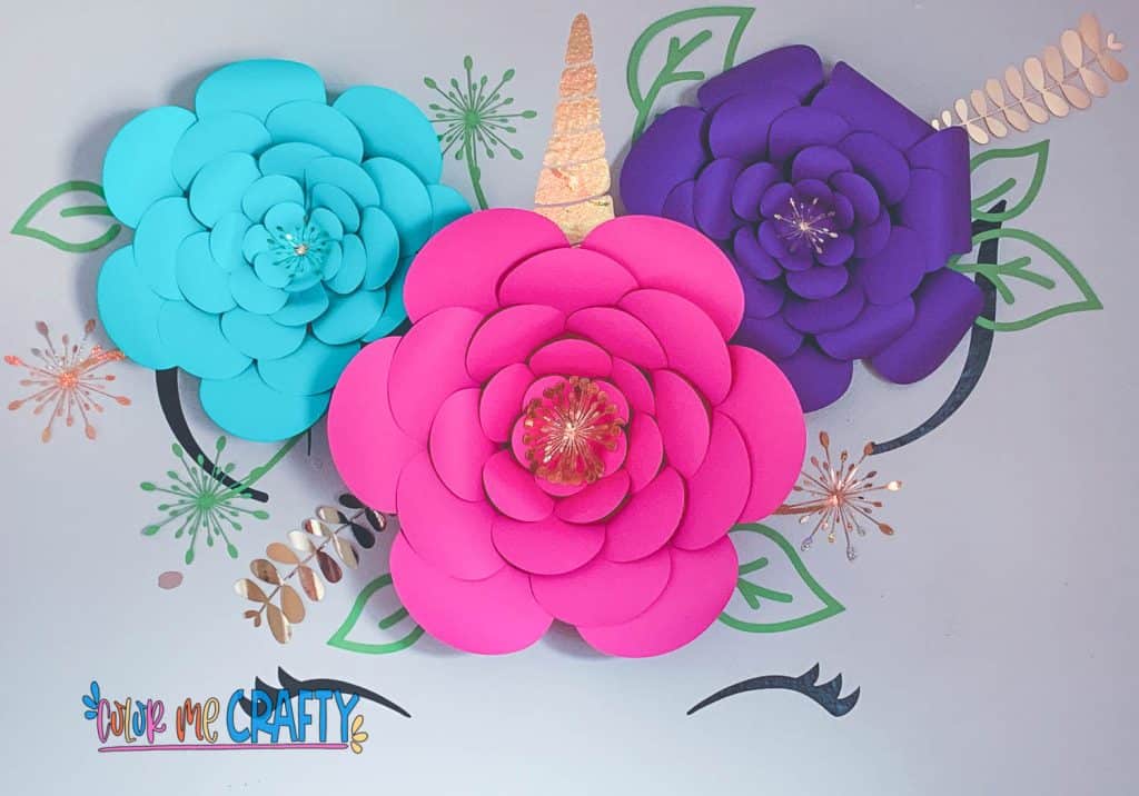 How To Make Paper Flowers With Cricut + Free SVG!