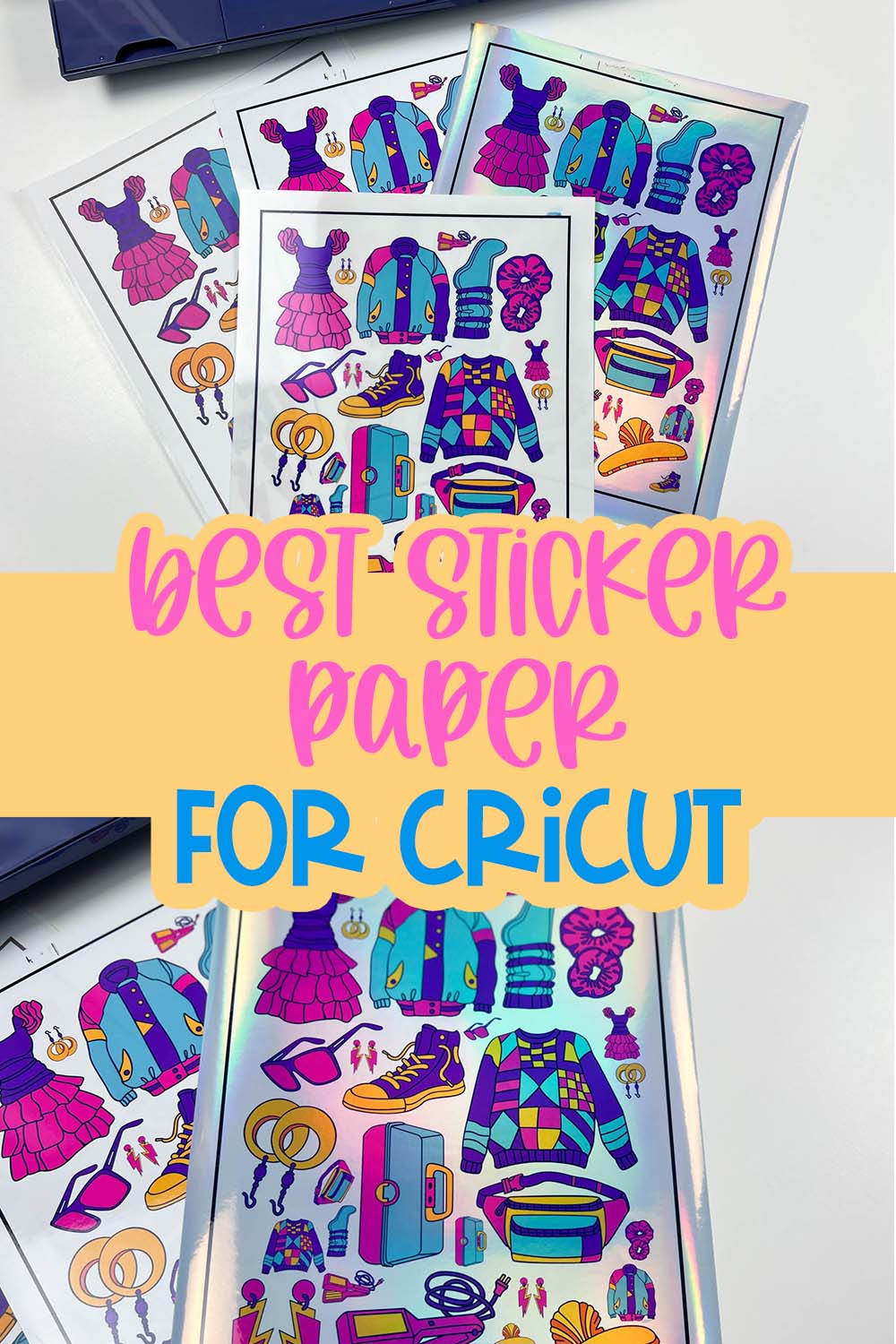 Best Sticker Paper For Cricut - Color Me Crafty