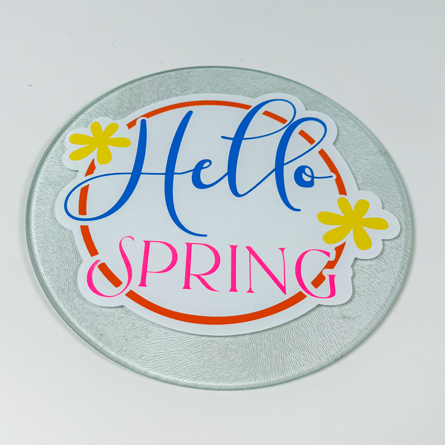 Hello Spring Decal (Cricut Vinyl Tutorial)