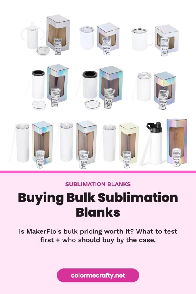 Buying bulk sublimation blanks: is MakerFlo bulk pricing worth it?