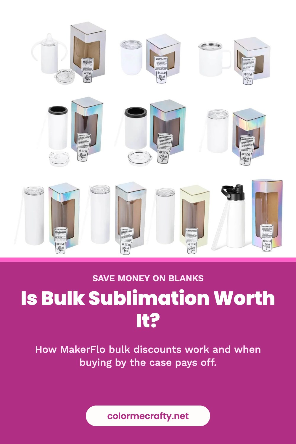 Is buying sublimation blanks in bulk worth it? How MakerFlo bulk discounts work